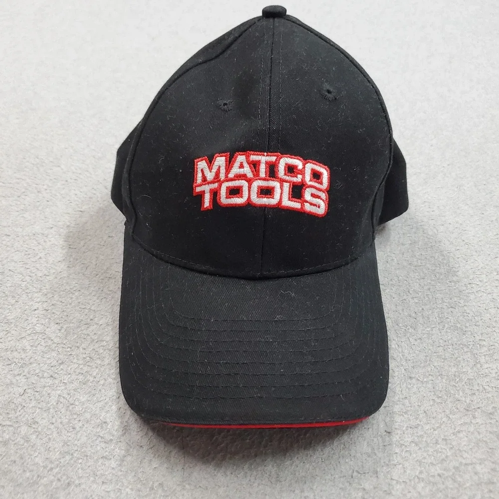 Matco Tools Men Baseball Cap ONE SIZE Black Curved Strapback Embroidered Logo